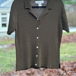 Jones Dark Olive Casual Button Down Shirt